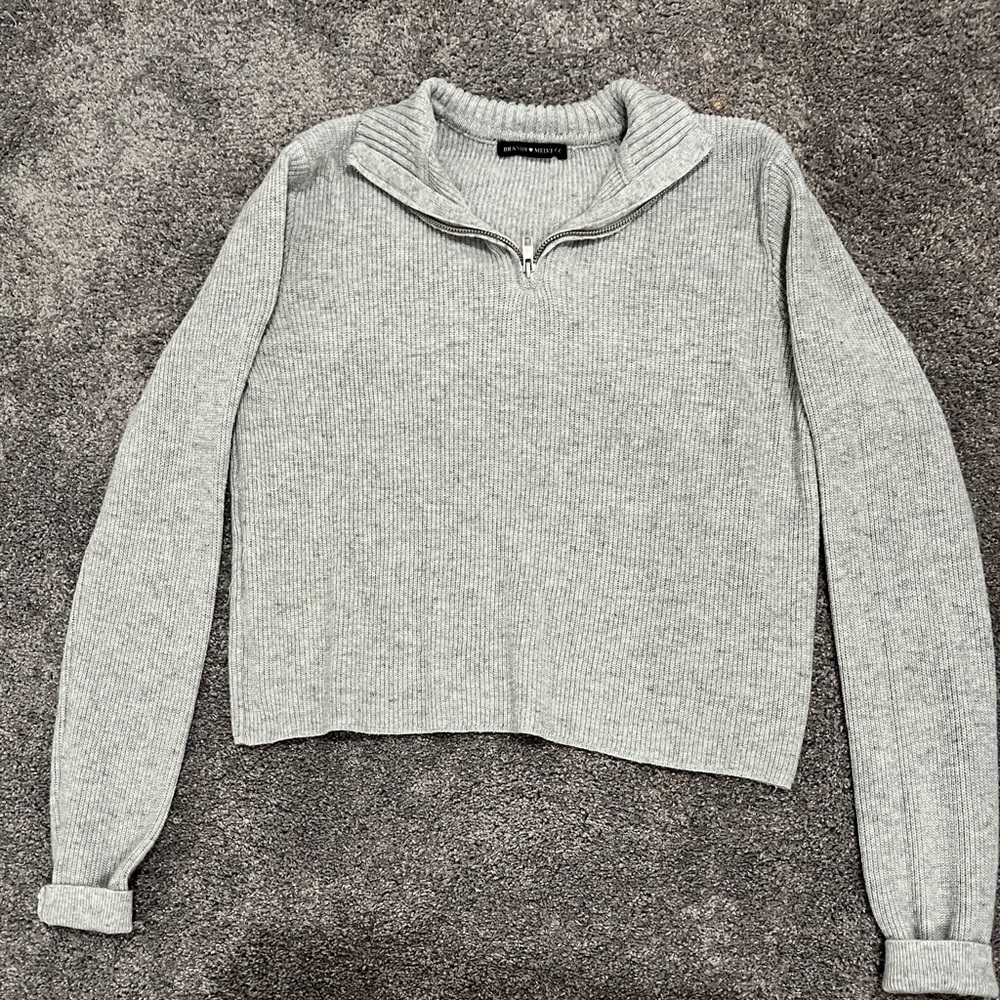 Grey -Crew neck sweater